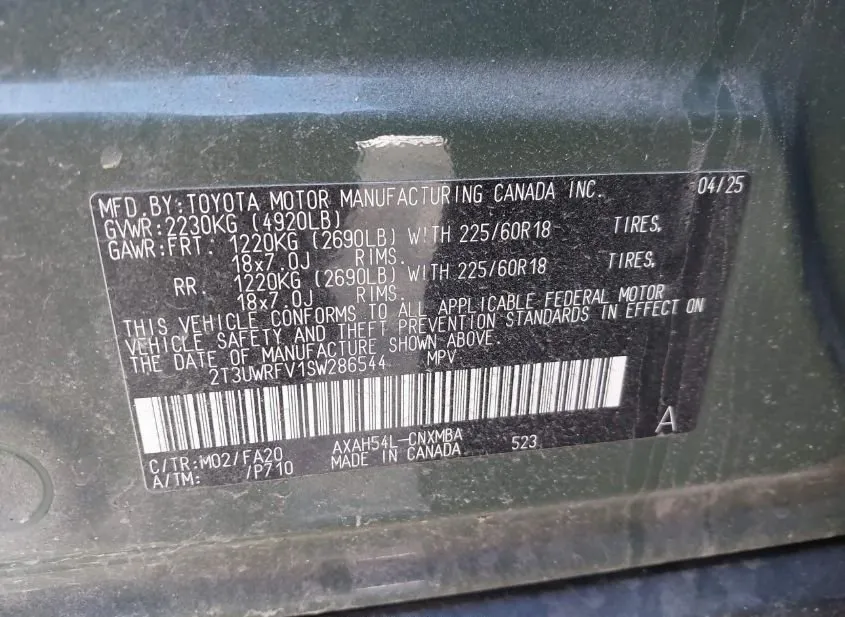 2025 TOYOTA RAV4 Used VIN 2T3UWRFV1SW286544 – photo 13