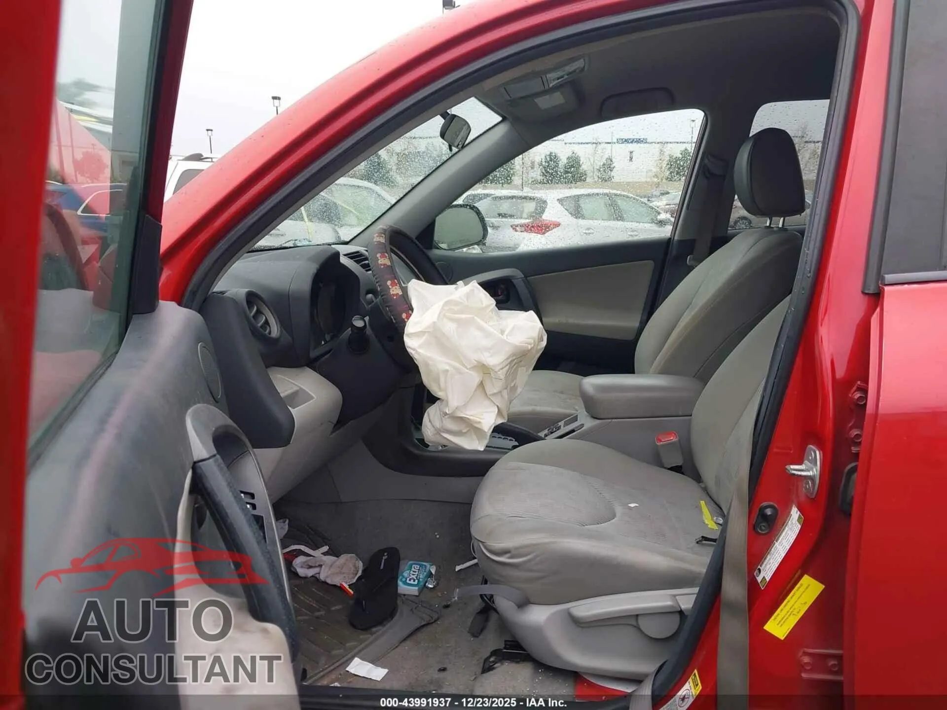 2009 TOYOTA RAV4 Damaged VIN 2T3ZF33V39W012599 – interior seats