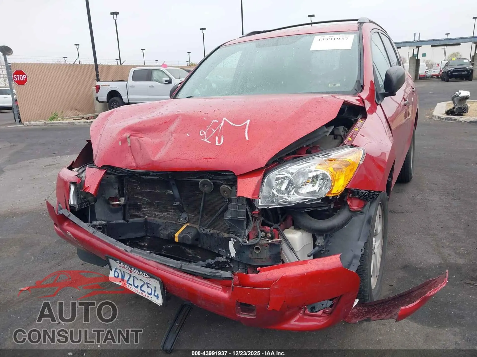 2009 TOYOTA RAV4 Damaged VIN 2T3ZF33V39W012599 – engine bay