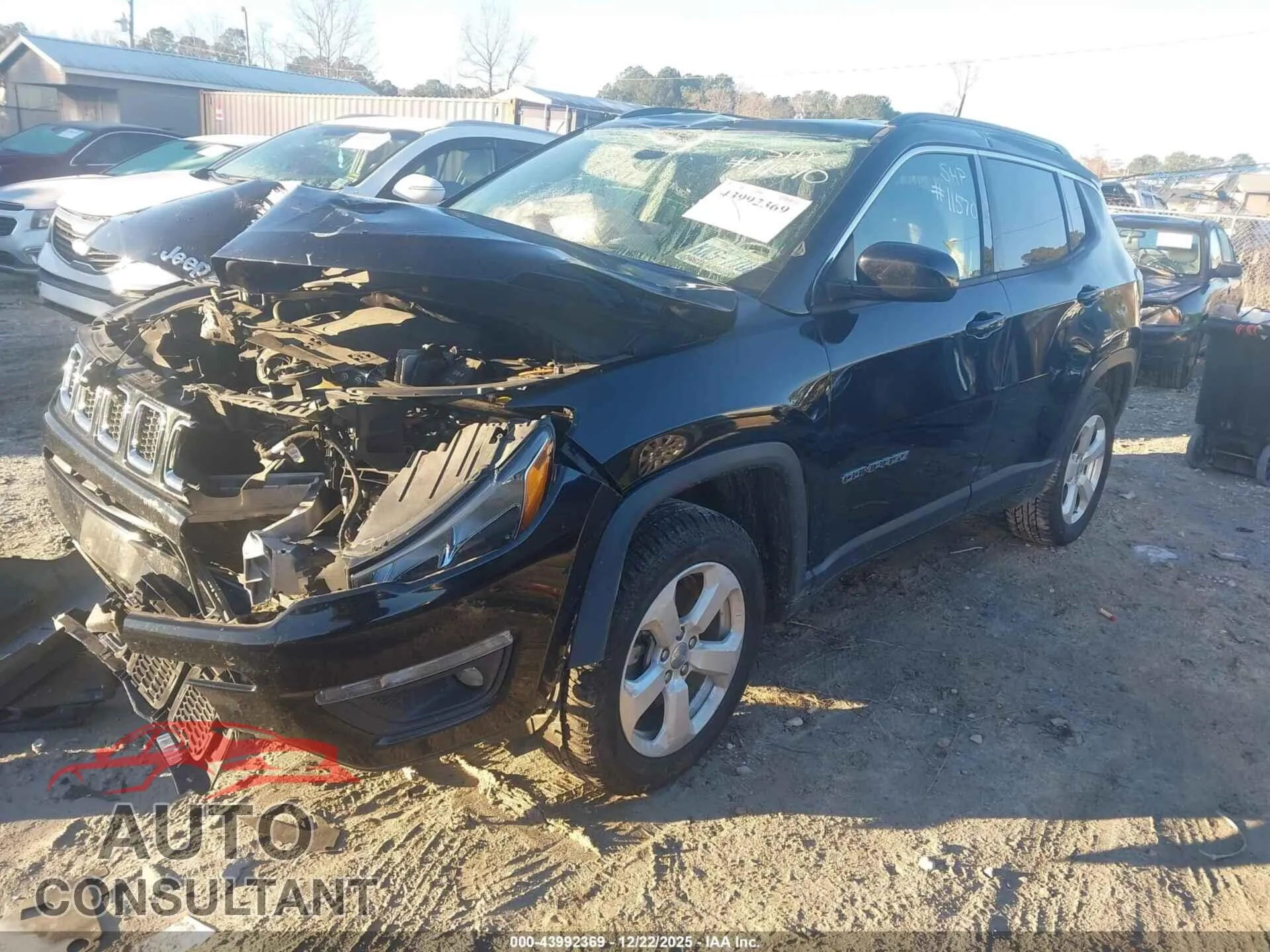 2018 JEEP COMPASS Damaged VIN 3C4NJDBBXJT246552 – rear exterior