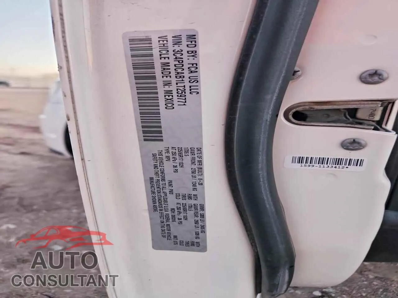 2020 DODGE JOURNEY Damaged VIN 3C4PDCAB1LT259771 – photo 13