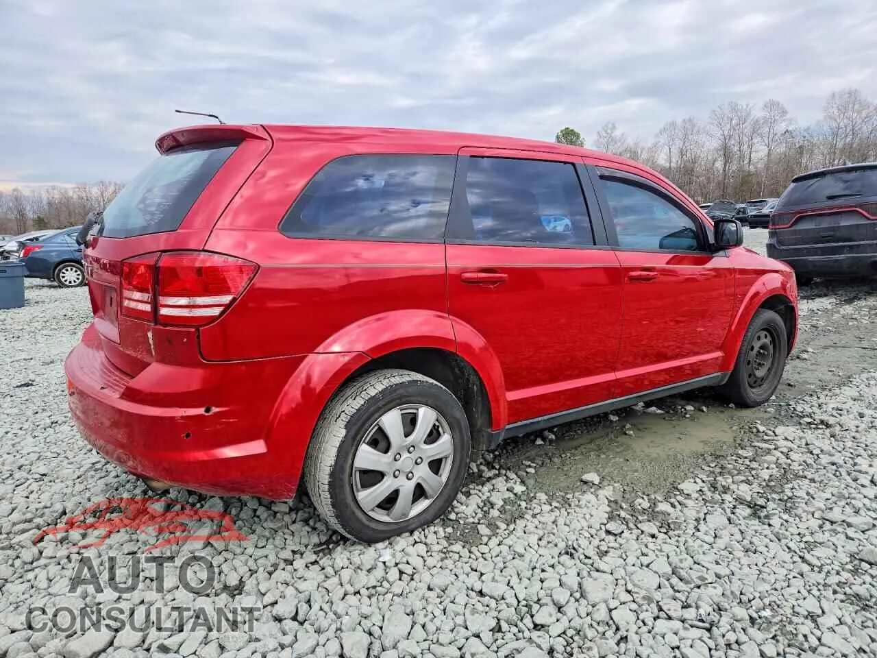 2014 DODGE JOURNEY Damaged VIN 3C4PDCAB7ET258708 – side profile