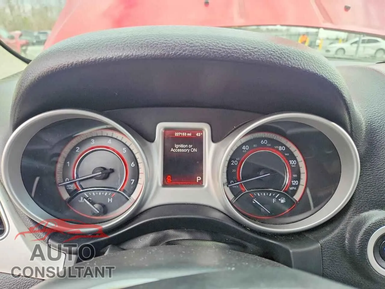 2014 DODGE JOURNEY Damaged VIN 3C4PDCAB7ET258708 – trunk area