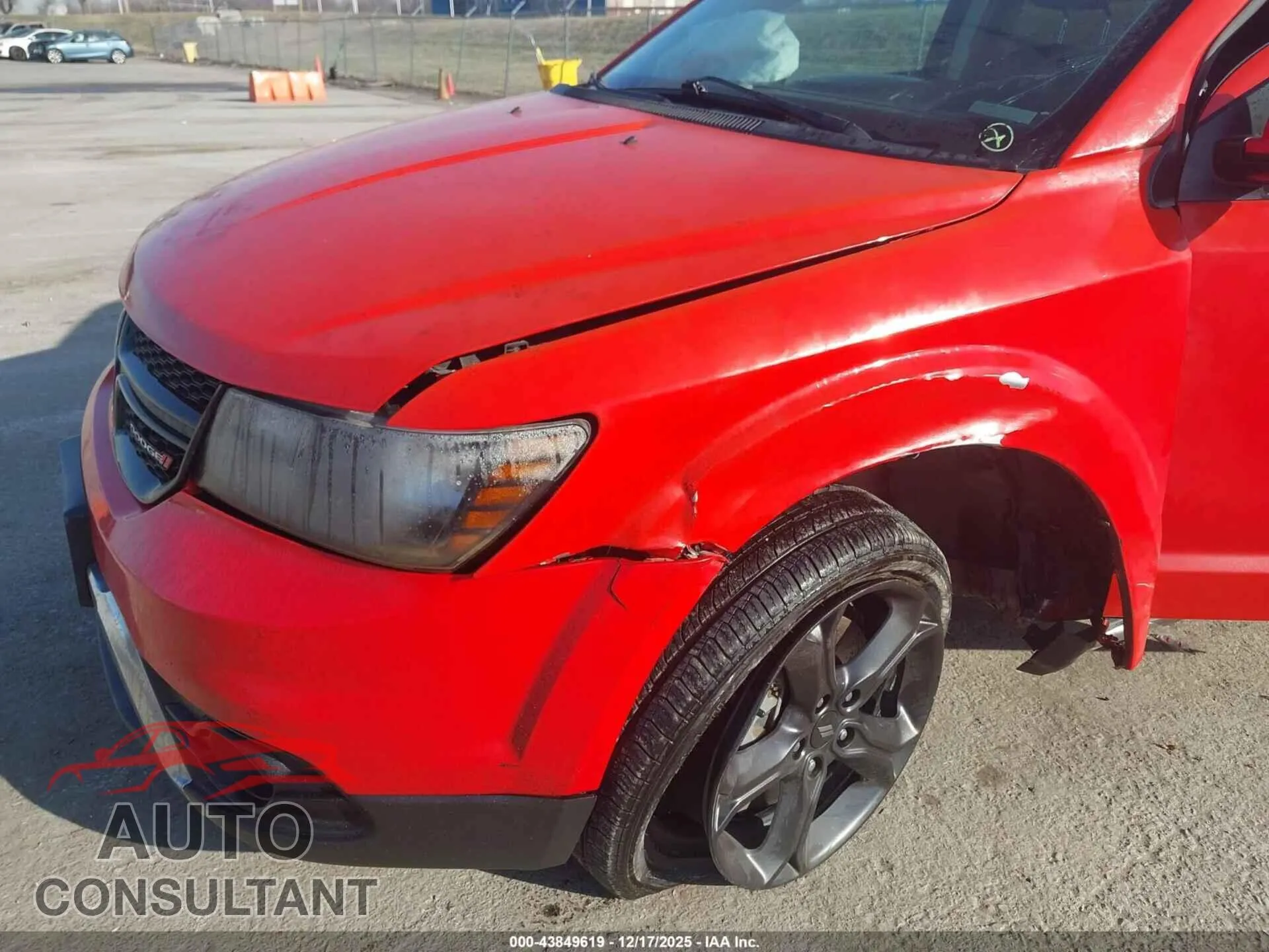 2018 DODGE JOURNEY Damaged VIN 3C4PDCGB9JT491037 – engine bay