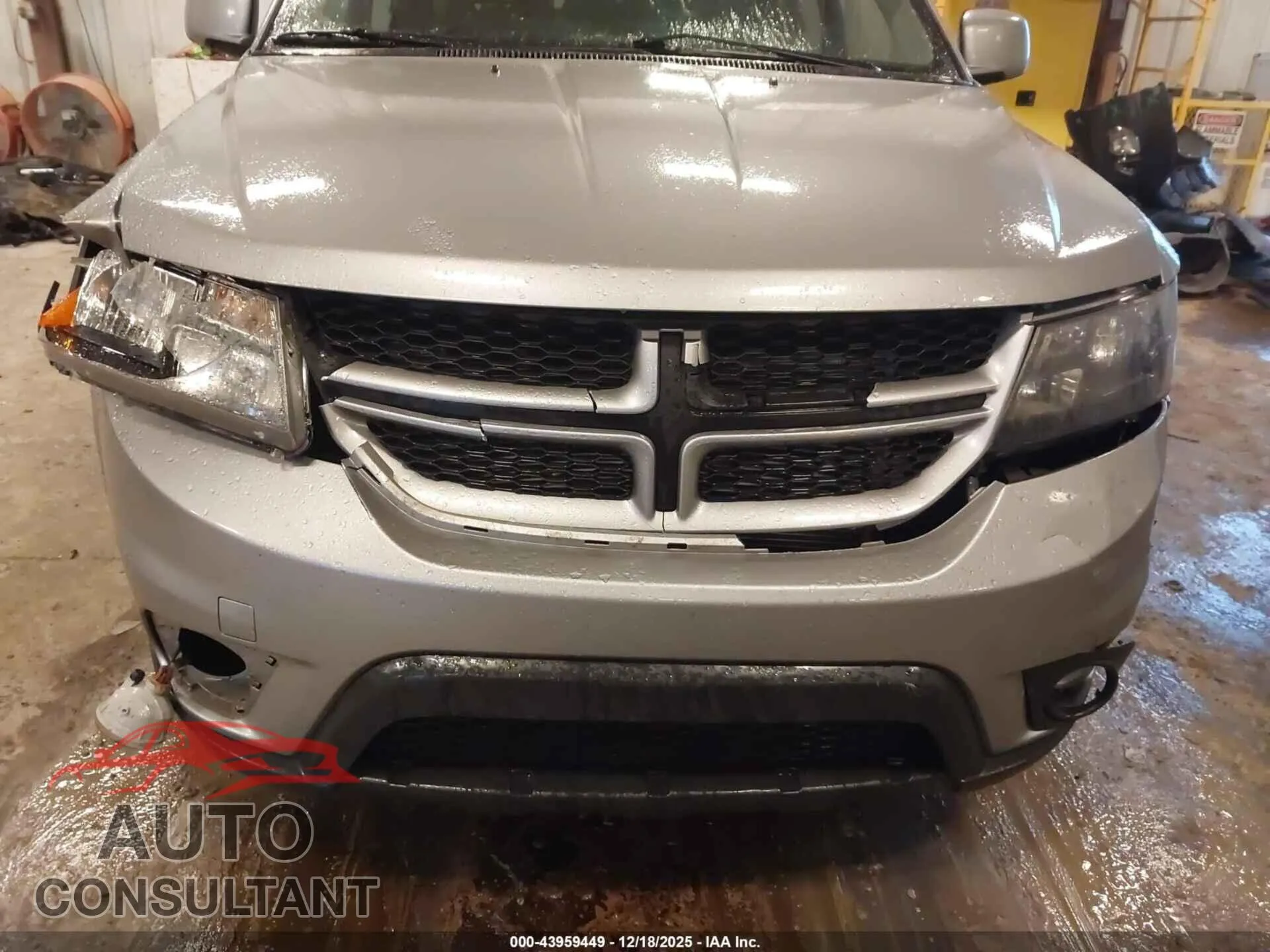 2016 DODGE JOURNEY Damaged VIN 3C4PDDEG4GT248278 – engine bay