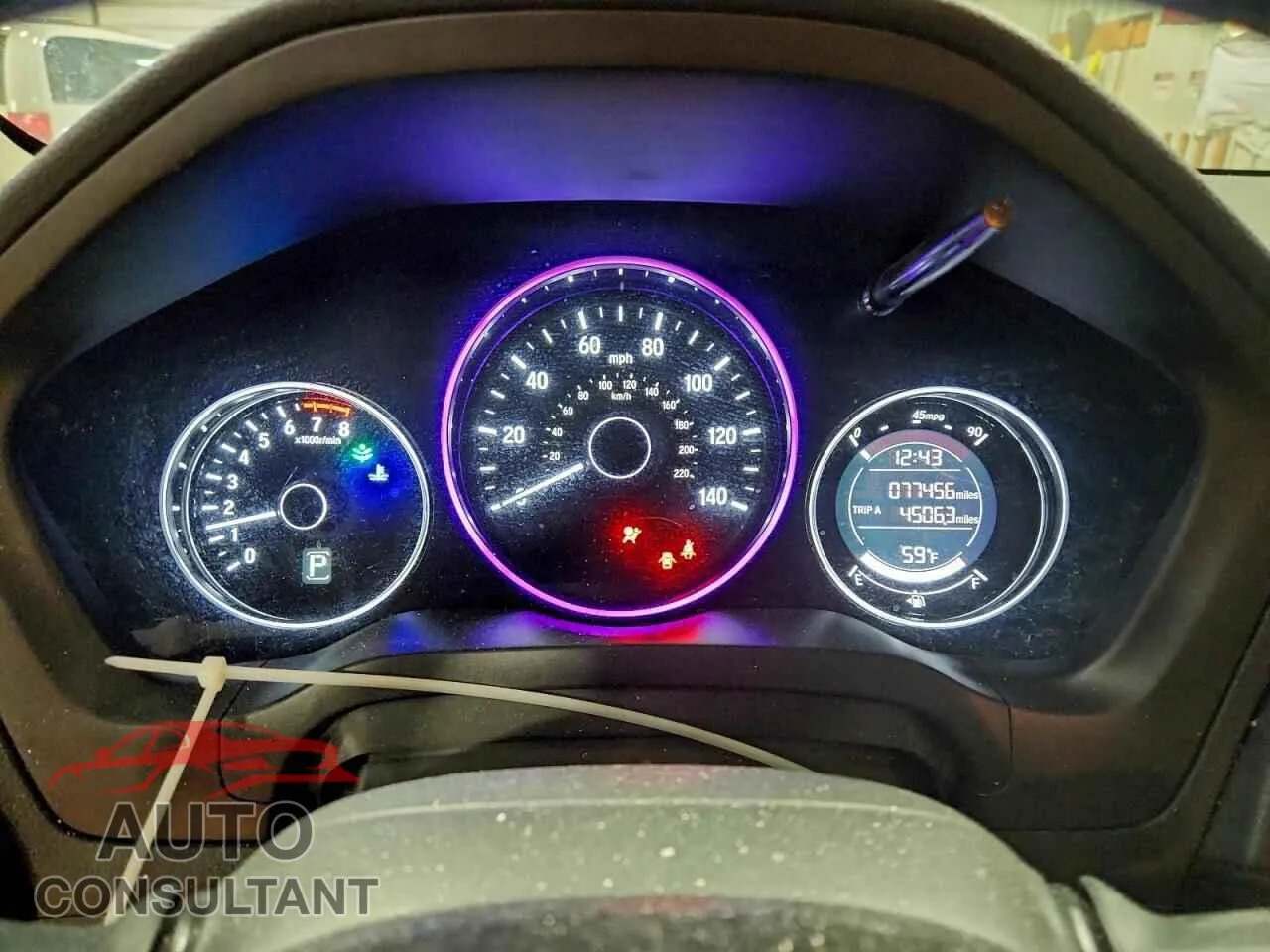 2019 HONDA HR-V Damaged VIN 3CZRU6H38KG725383 – trunk area 2019 HONDA HR-V Damaged VIN 3CZRU6H38KG725383 – trunk area
