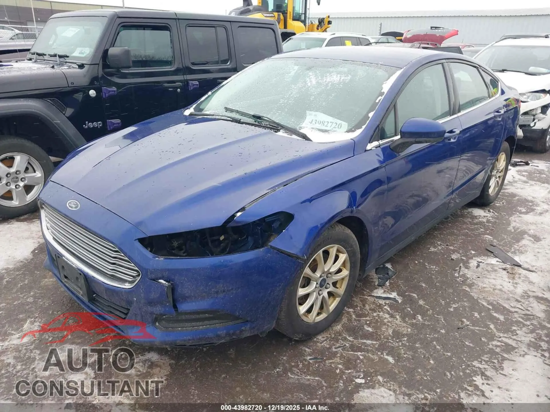 2016 FORD FUSION Damaged VIN 3FA6P0G71GR113111 – rear exterior