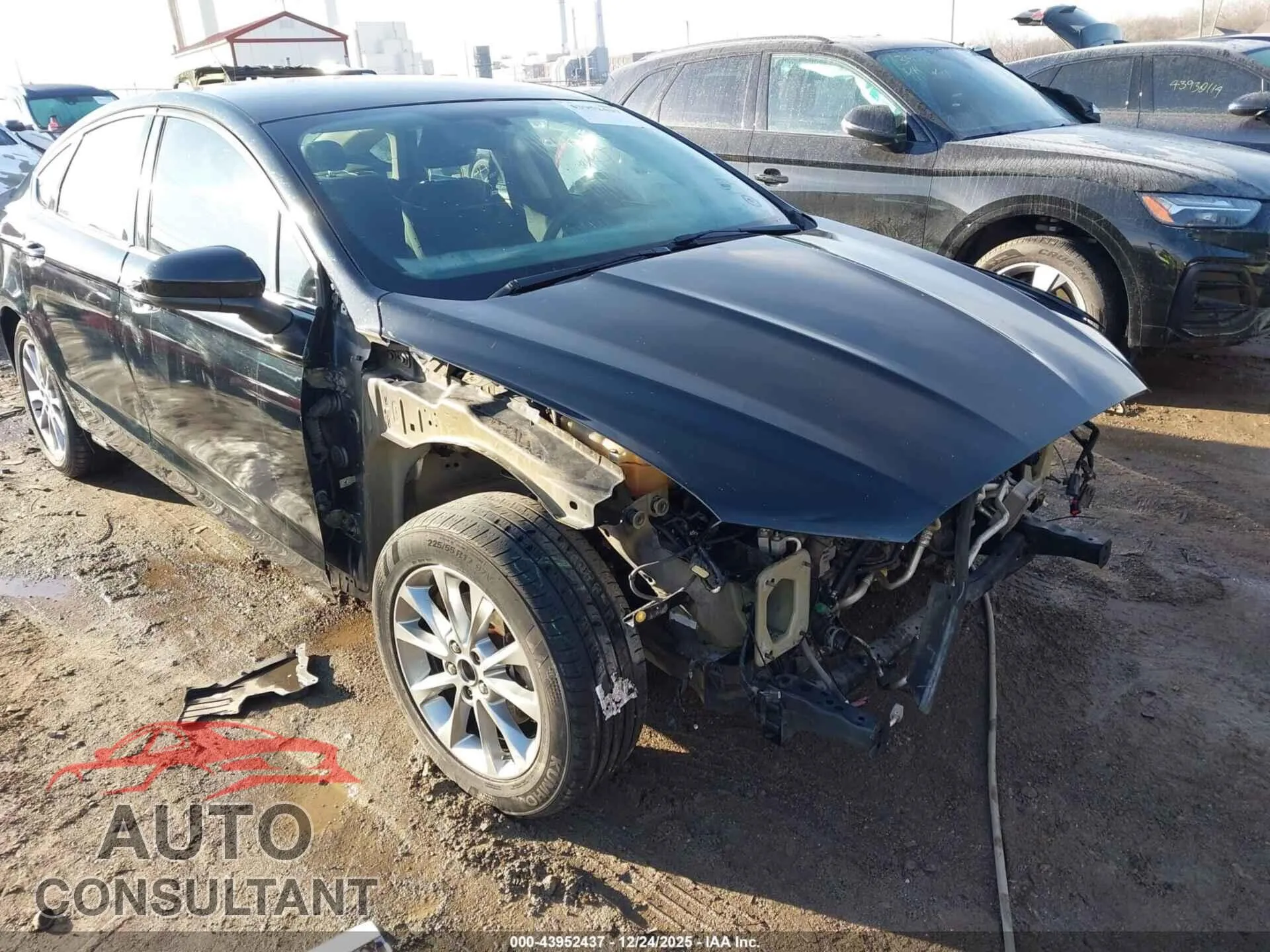 2017 FORD FUSION Damaged VIN 3FA6P0H71HR160123 – engine bay