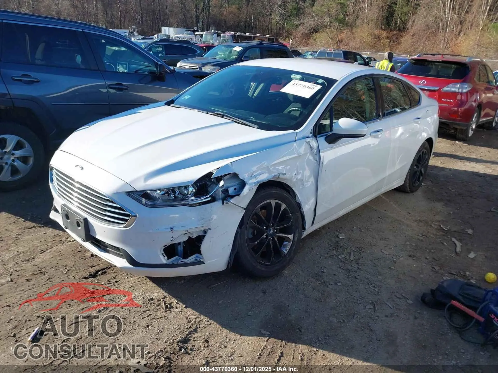 2020 FORD FUSION Damaged VIN 3FA6P0HD9LR143584 – rear exterior 2020 FORD FUSION Damaged VIN 3FA6P0HD9LR143584 – rear exterior