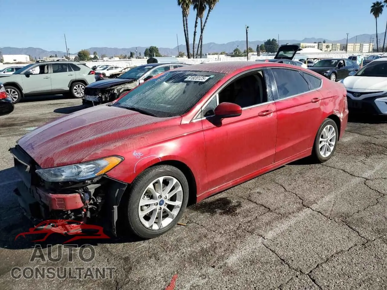 2020 FORD FUSION VIN 3FA6P0LU0LR233455