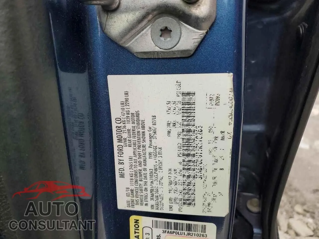 2018 FORD FUSION Used VIN 3FA6P0LU1JR210263 – photo 12
