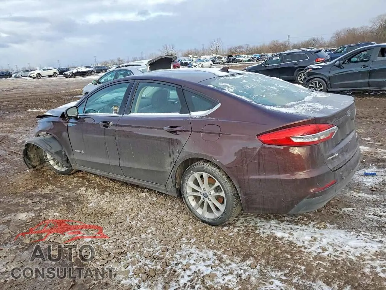 2019 FORD FUSION Damaged VIN 3FA6P0LU8KR263639 – rear exterior