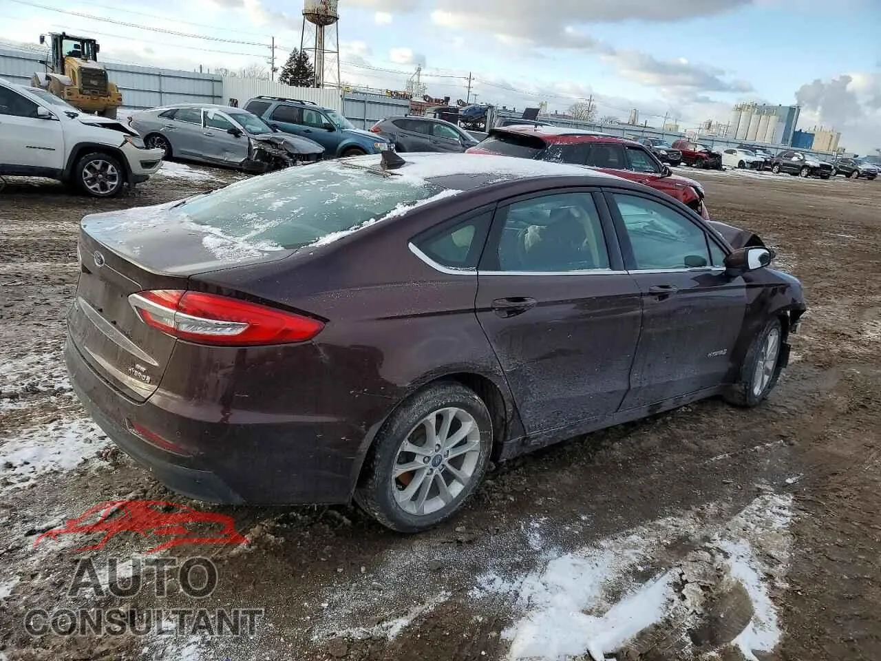 2019 FORD FUSION Damaged VIN 3FA6P0LU8KR263639 – side profile