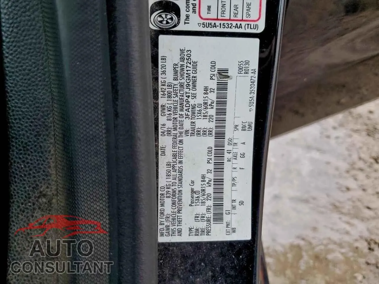 2016 FORD FIESTA Damaged VIN 3FADP4TJ9GM172503 – photo 13