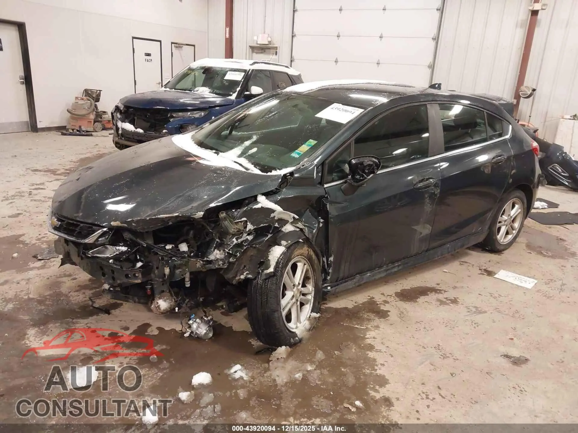 2018 CHEVROLET CRUZE Damaged VIN 3G1BD6SM0JS592535 – rear exterior