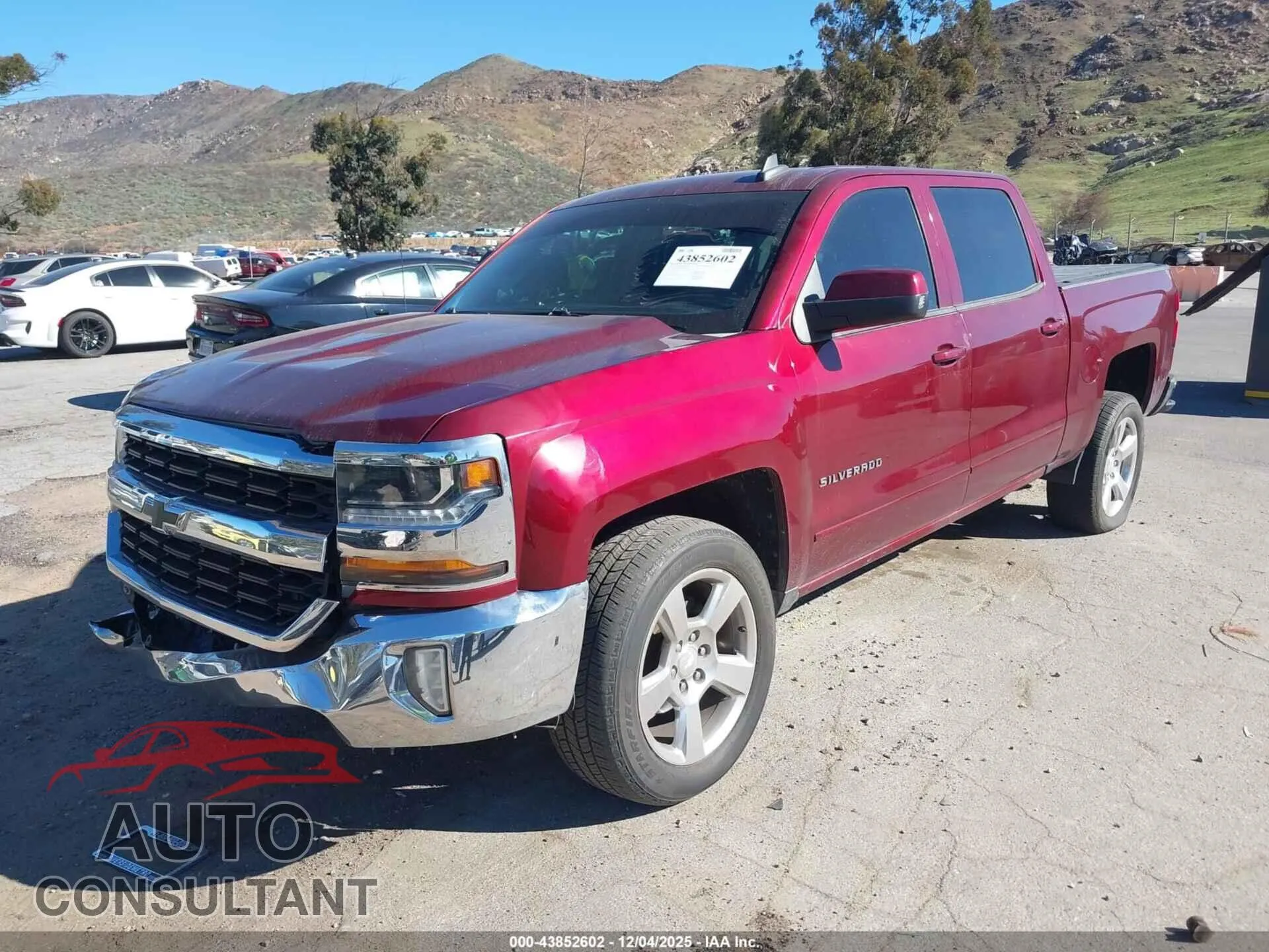 2017 CHEVROLET SILVERADO 1500 Damaged VIN 3GCPCREC1HG391888 – rear exterior