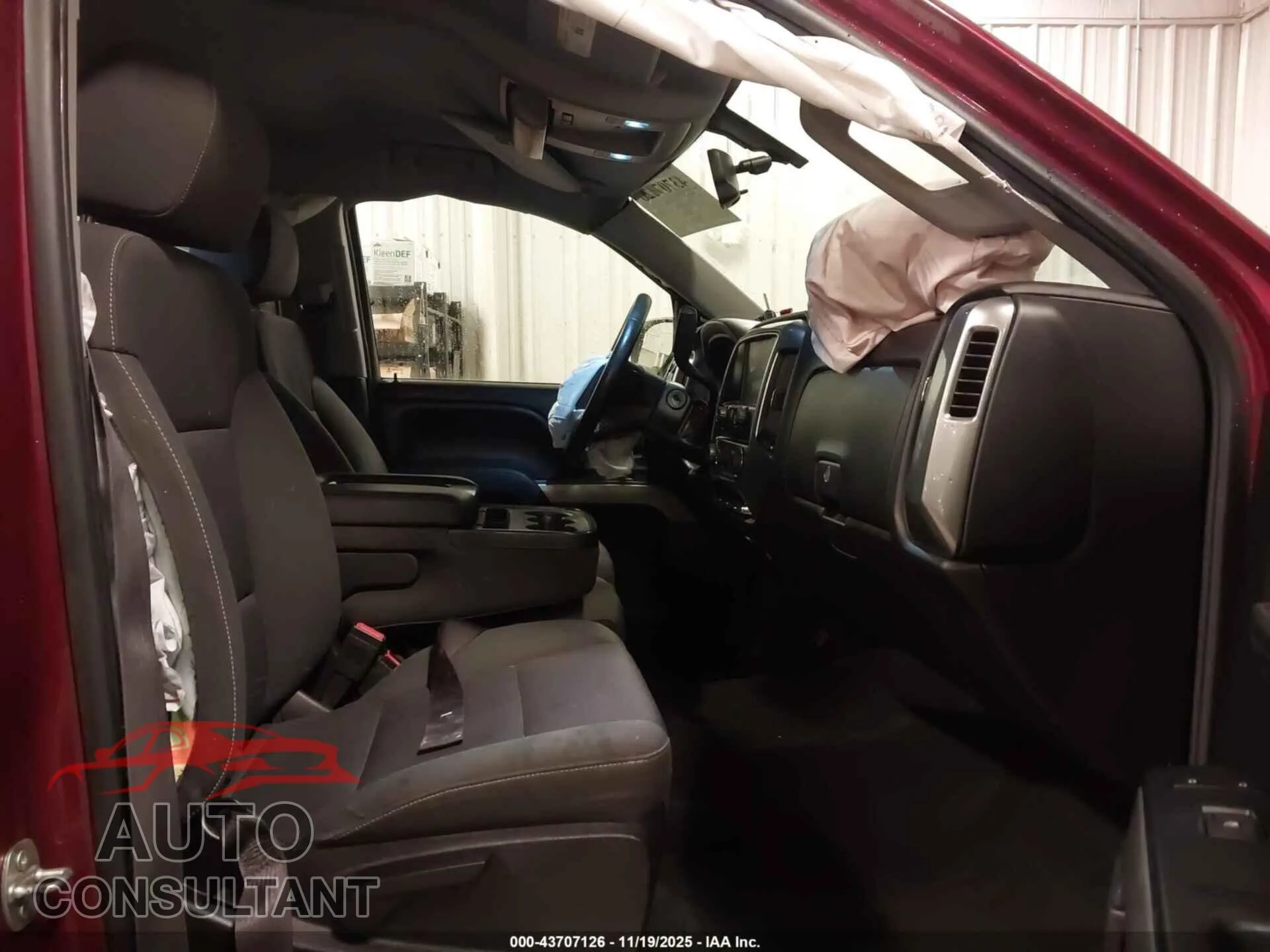 2015 CHEVROLET SILVERADO 1500 Damaged VIN 3GCUKREC3FG243387 – interior seats