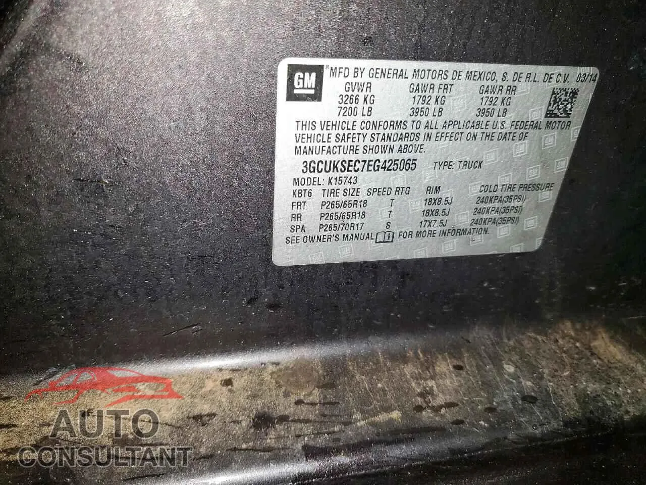 2014 CHEVROLET ALL Models Damaged VIN 3GCUKSEC7EG425065 – photo 12 2014 CHEVROLET ALL Models Damaged VIN 3GCUKSEC7EG425065 – photo 12