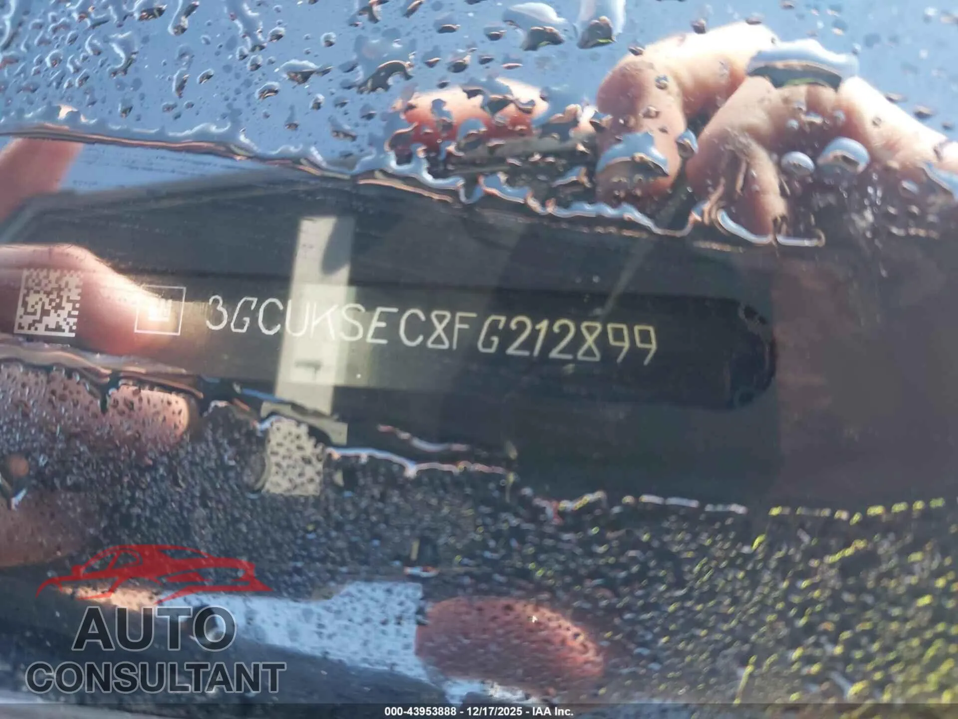 2015 CHEVROLET SILVERADO 1500 Damaged VIN 3GCUKSEC8FG212899 – trunk area
