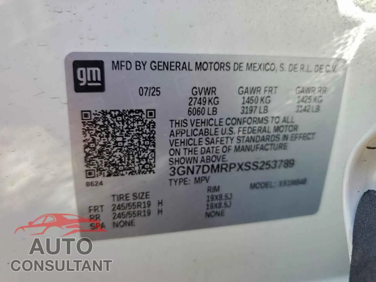 2025 CHEVROLET EQUINOX Damaged VIN 3GN7DMRPXSS253789 – photo 13