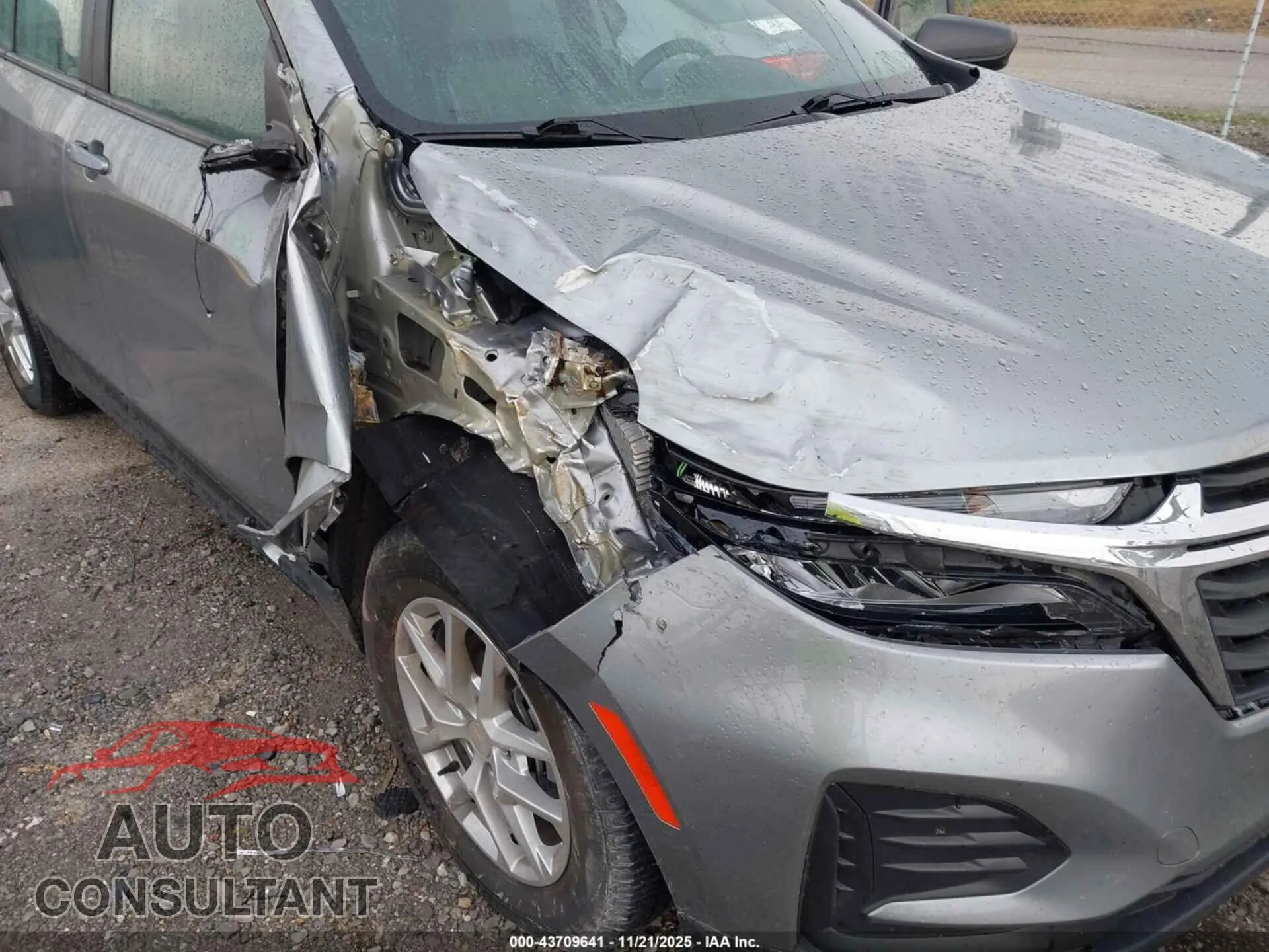 2023 CHEVROLET EQUINOX Damaged VIN 3GNAX5EG7PL255008 – engine bay