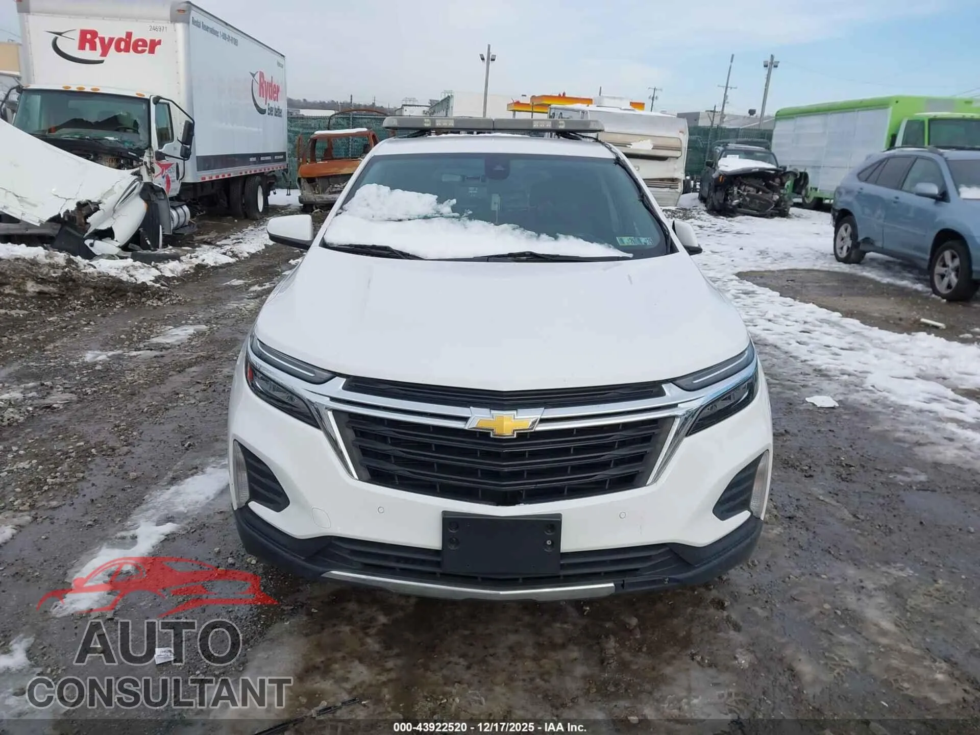 2022 CHEVROLET EQUINOX Damaged VIN 3GNAXUEV7NL218269 – engine bay