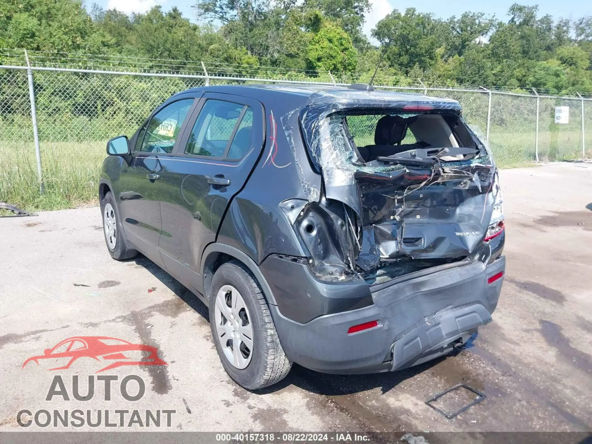 2016 CHEVROLET TRAX Damaged VIN 3GNCJKSB1GL277930 – side profile