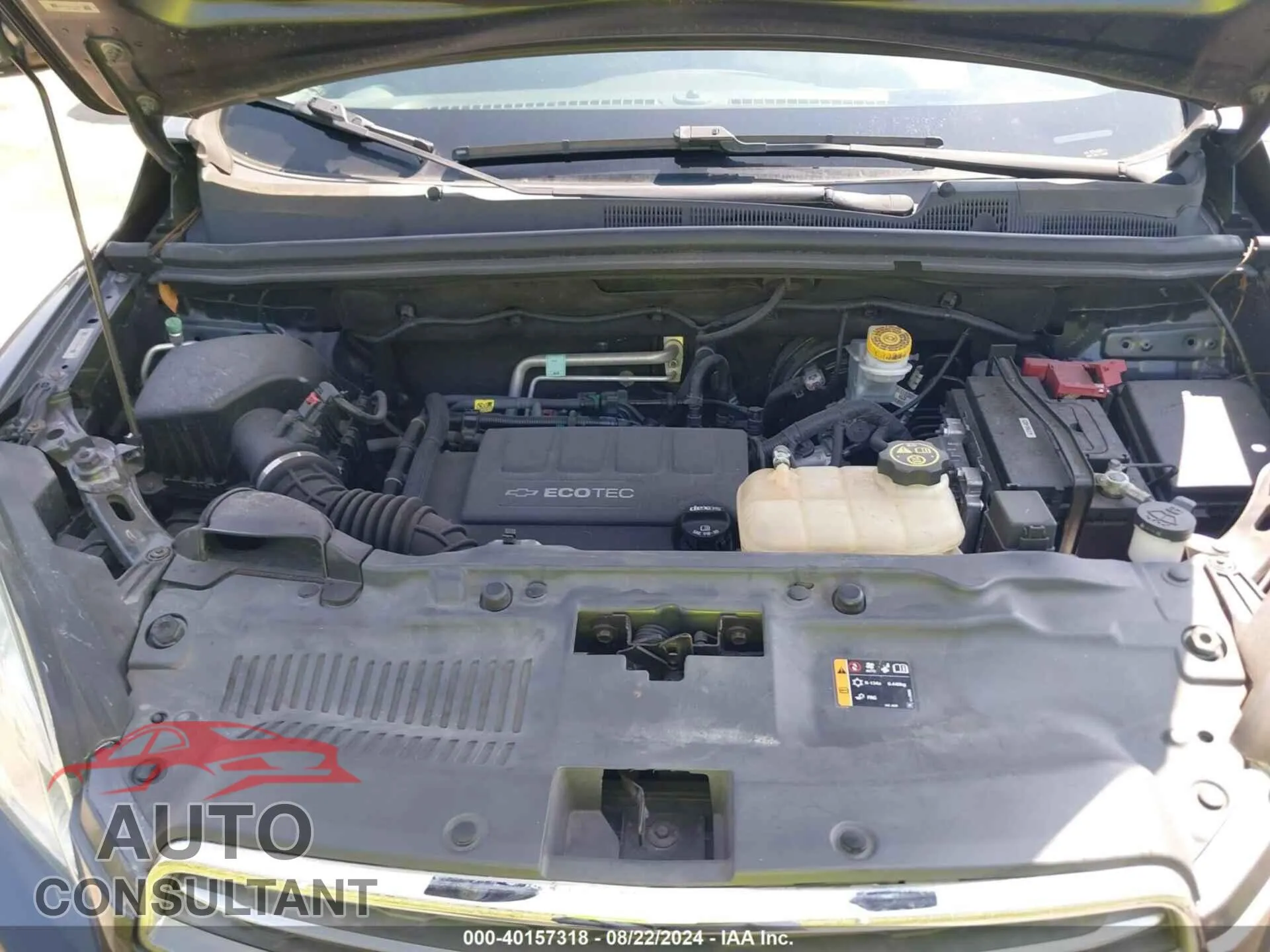 2016 CHEVROLET TRAX Damaged VIN 3GNCJKSB1GL277930 – odometer reading