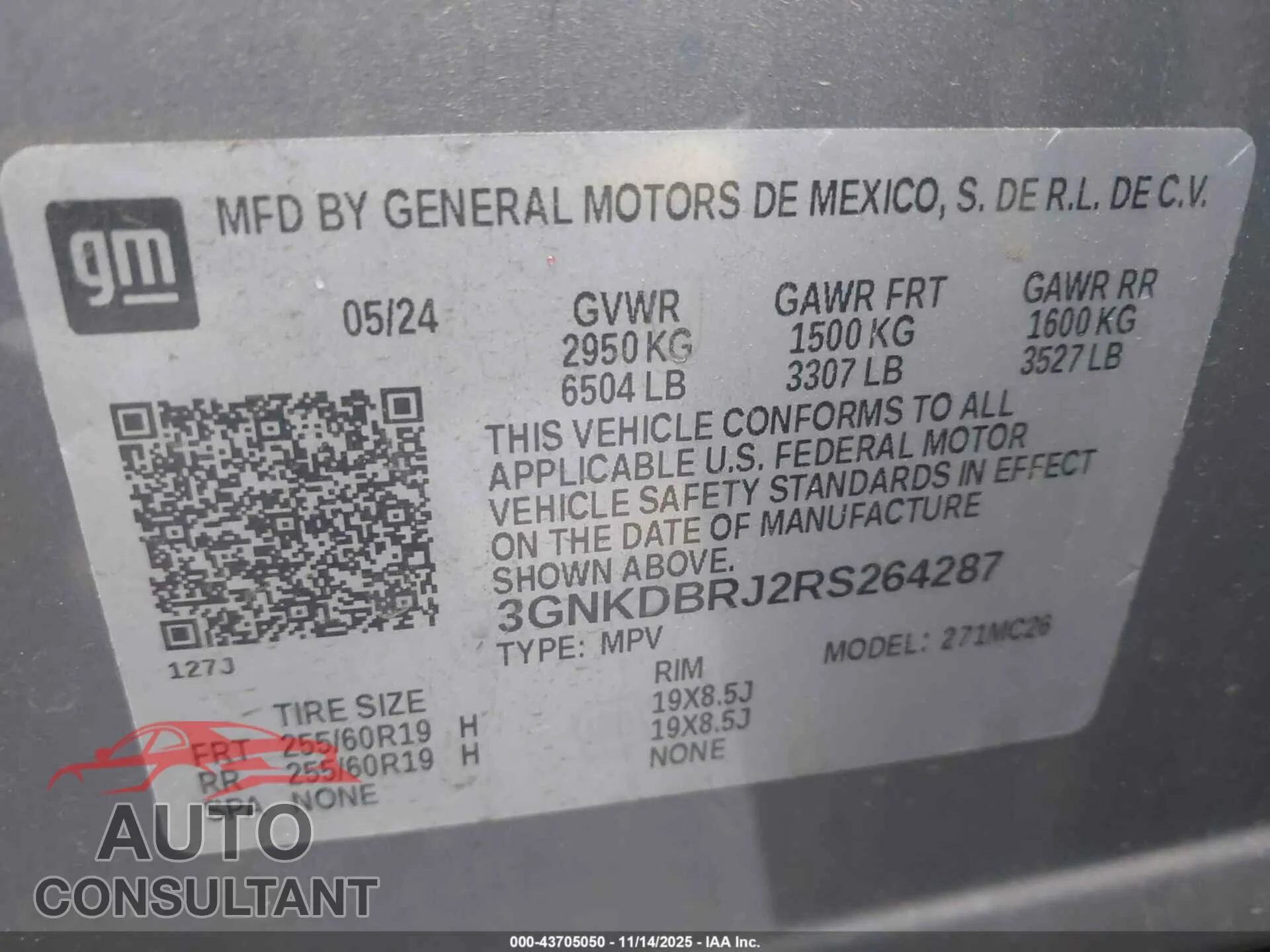 2024 CHEVROLET BLAZER EV Damaged VIN 3GNKDBRJ2RS264287 – trunk area 2024 CHEVROLET BLAZER EV Damaged VIN 3GNKDBRJ2RS264287 – trunk area