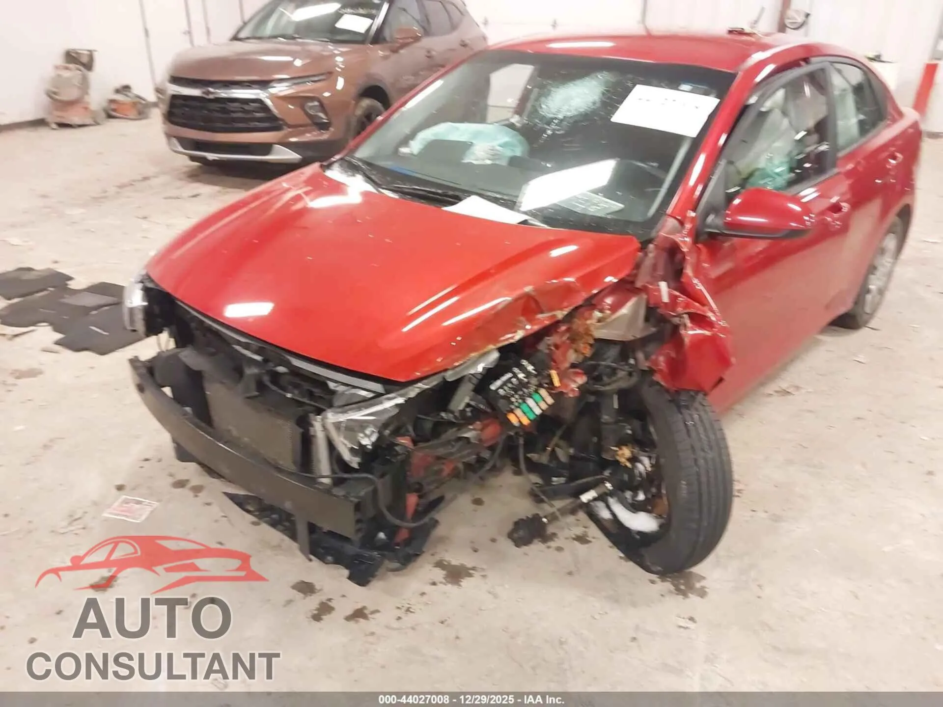 2022 KIA RIO Damaged VIN 3KPA24AD0NE505476 – engine bay