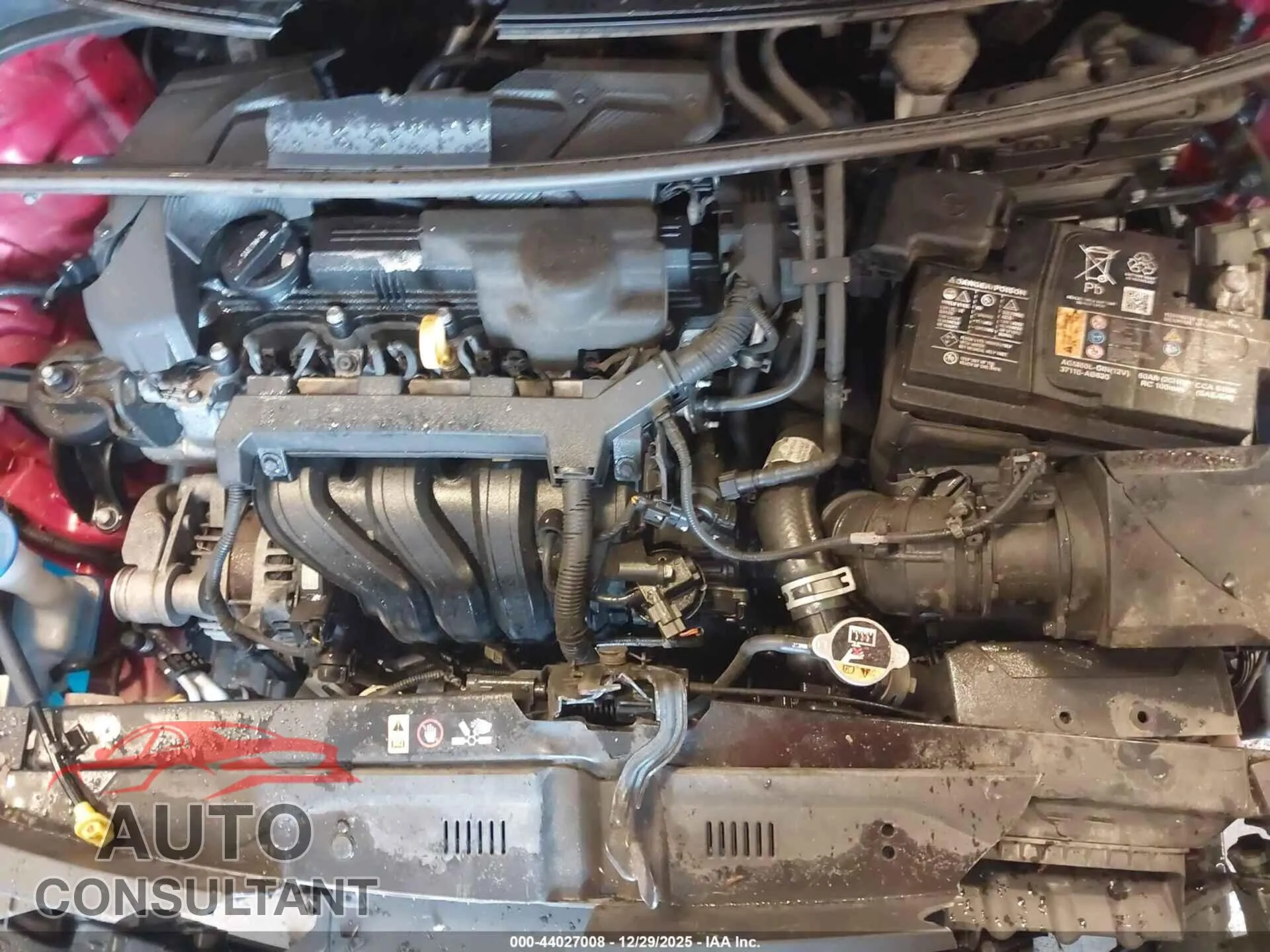 2022 KIA RIO Damaged VIN 3KPA24AD0NE505476 – odometer reading