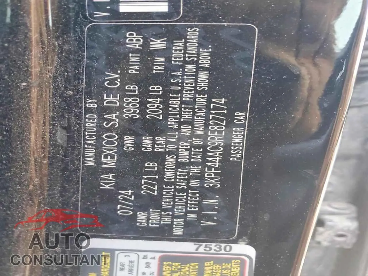 2024 KIA FORTE Damaged VIN 3KPF44AC9RE827174 – photo 12