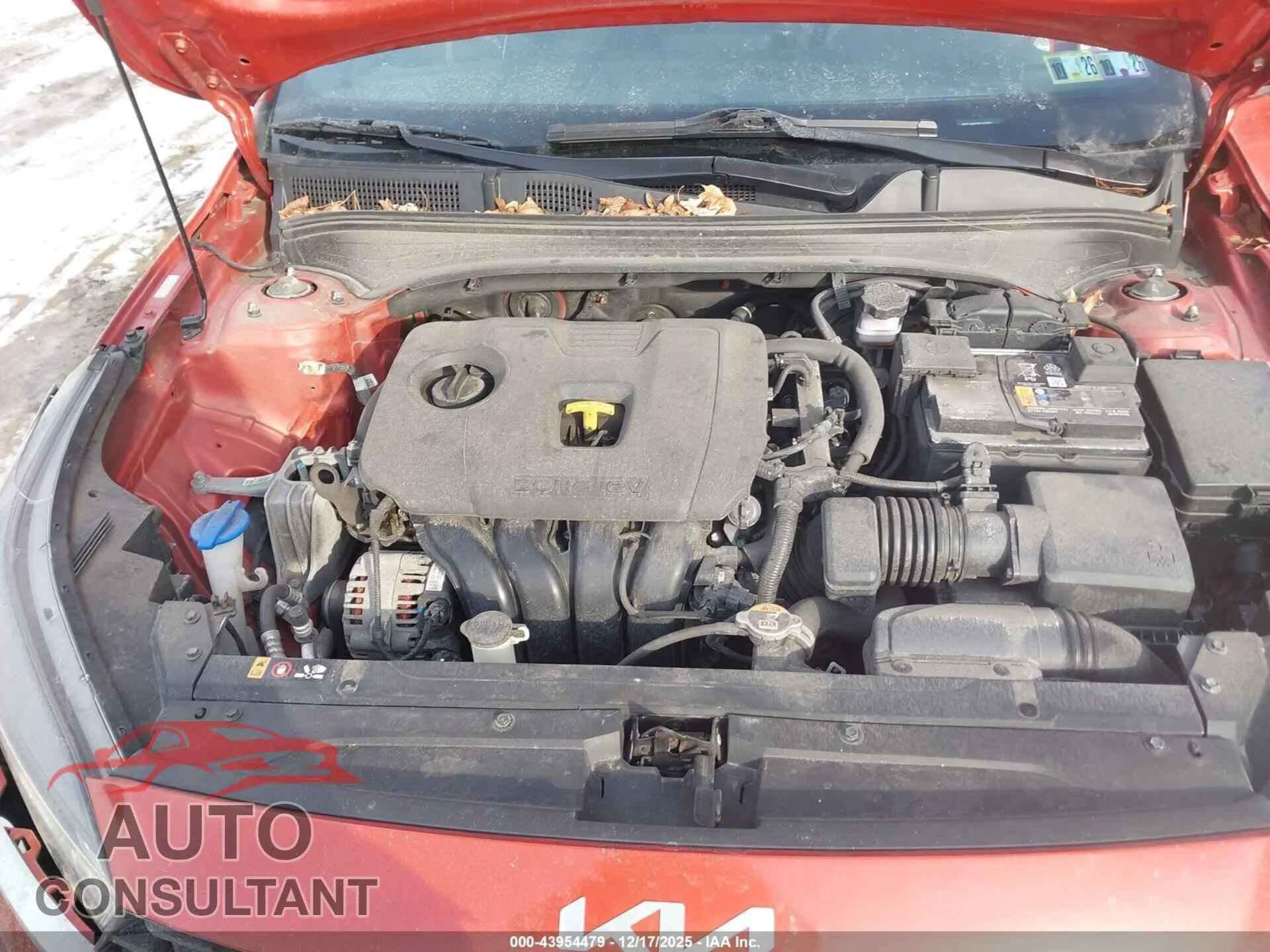 2023 KIA FORTE Damaged VIN 3KPF54AD3PE513765 – odometer reading