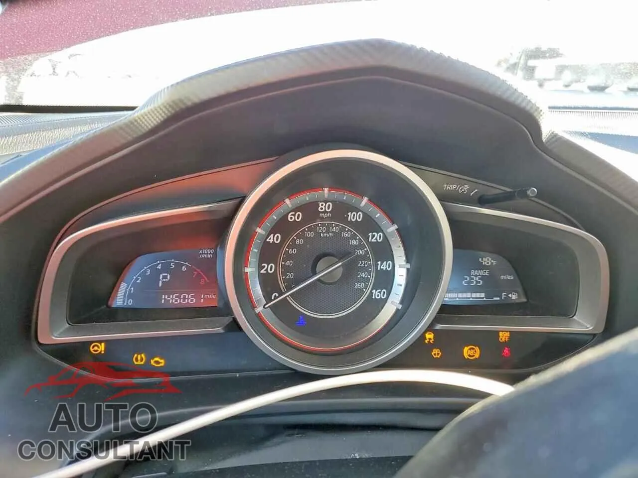 2016 MAZDA 3 Damaged VIN 3MZBM1U76GM283325 – trunk area