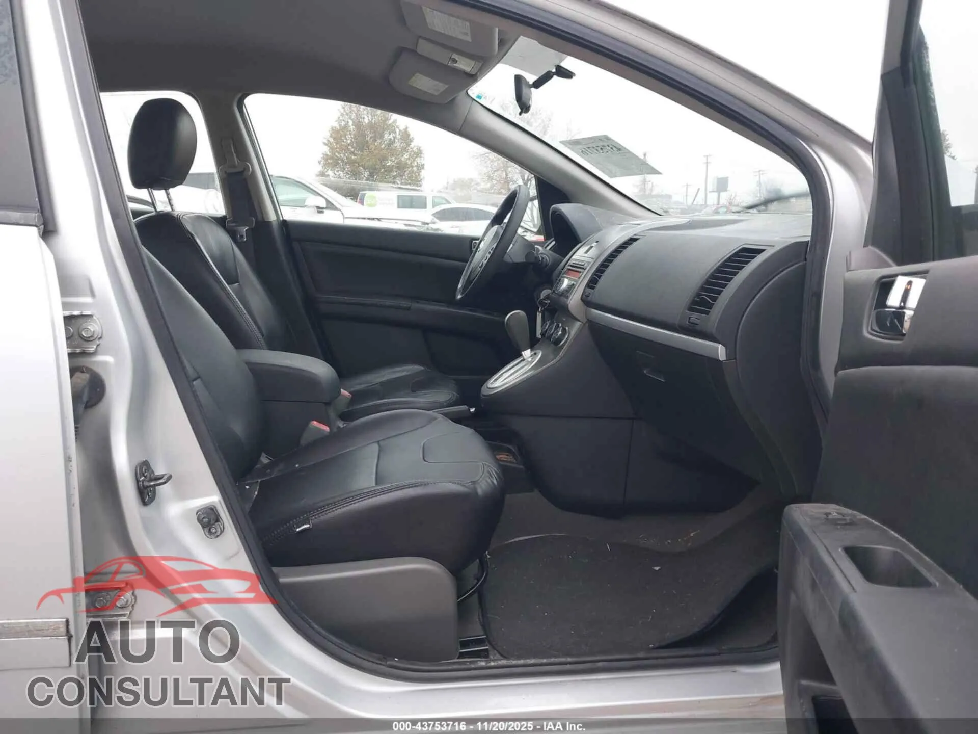 2012 NISSAN SENTRA Damaged VIN 3N1AB6AP5CL650398 – interior seats