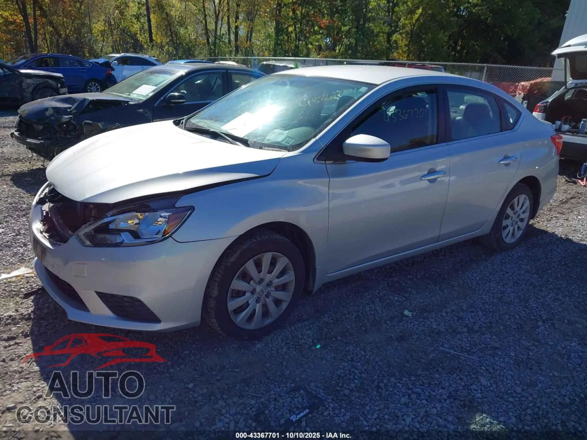 2016 NISSAN SENTRA Damaged VIN 3N1AB7AP0GL681585 – rear exterior