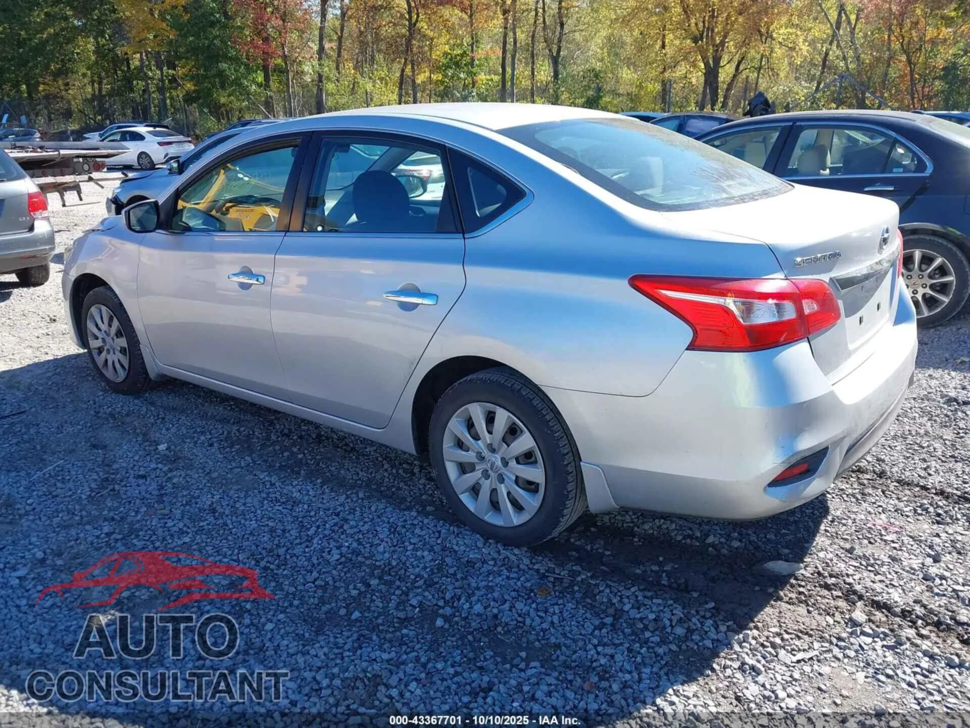 2016 NISSAN SENTRA Damaged VIN 3N1AB7AP0GL681585 – side profile