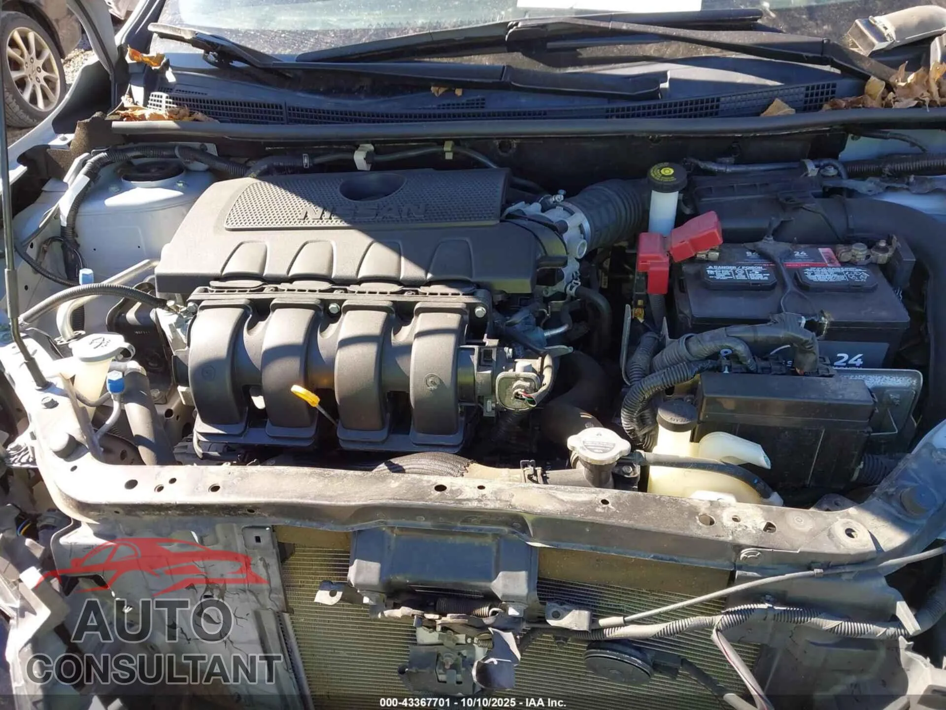 2016 NISSAN SENTRA Damaged VIN 3N1AB7AP0GL681585 – odometer reading