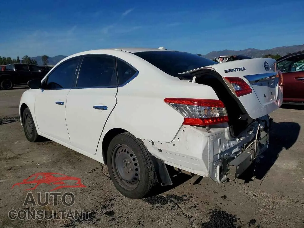 2015 NISSAN SENTRA Damaged VIN 3N1AB7AP3FY307750 – rear exterior