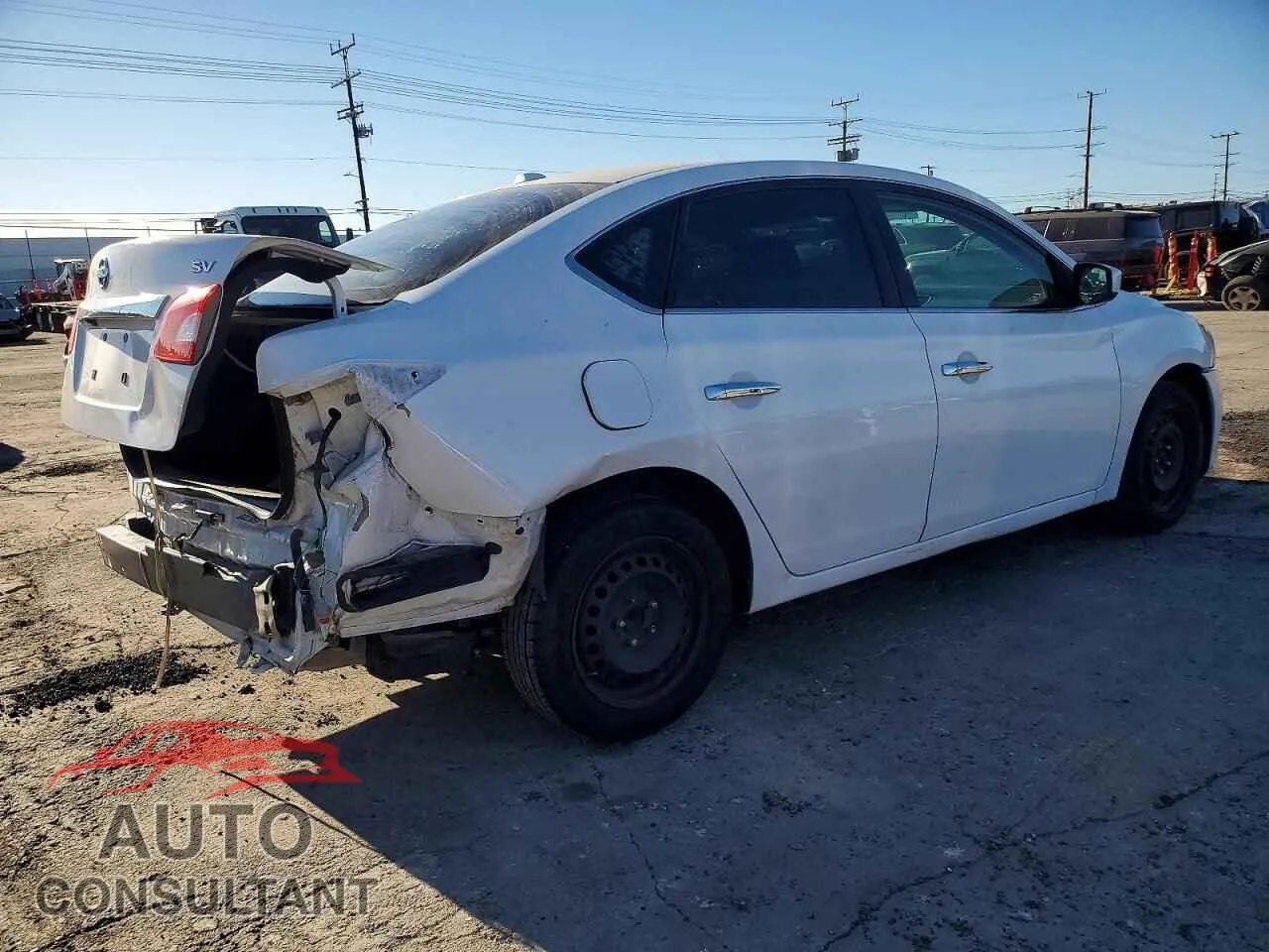 2015 NISSAN SENTRA Damaged VIN 3N1AB7AP3FY307750 – side profile