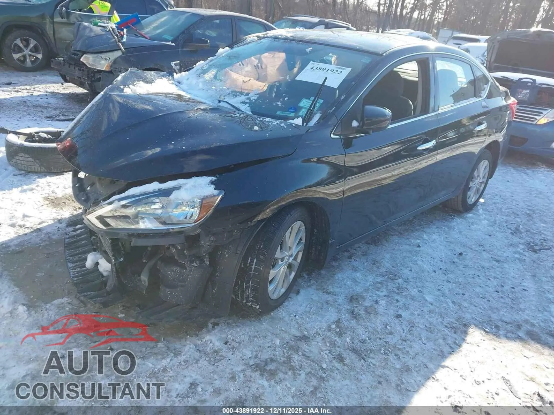 2018 NISSAN SENTRA Damaged VIN 3N1AB7AP3JY229477 – rear exterior