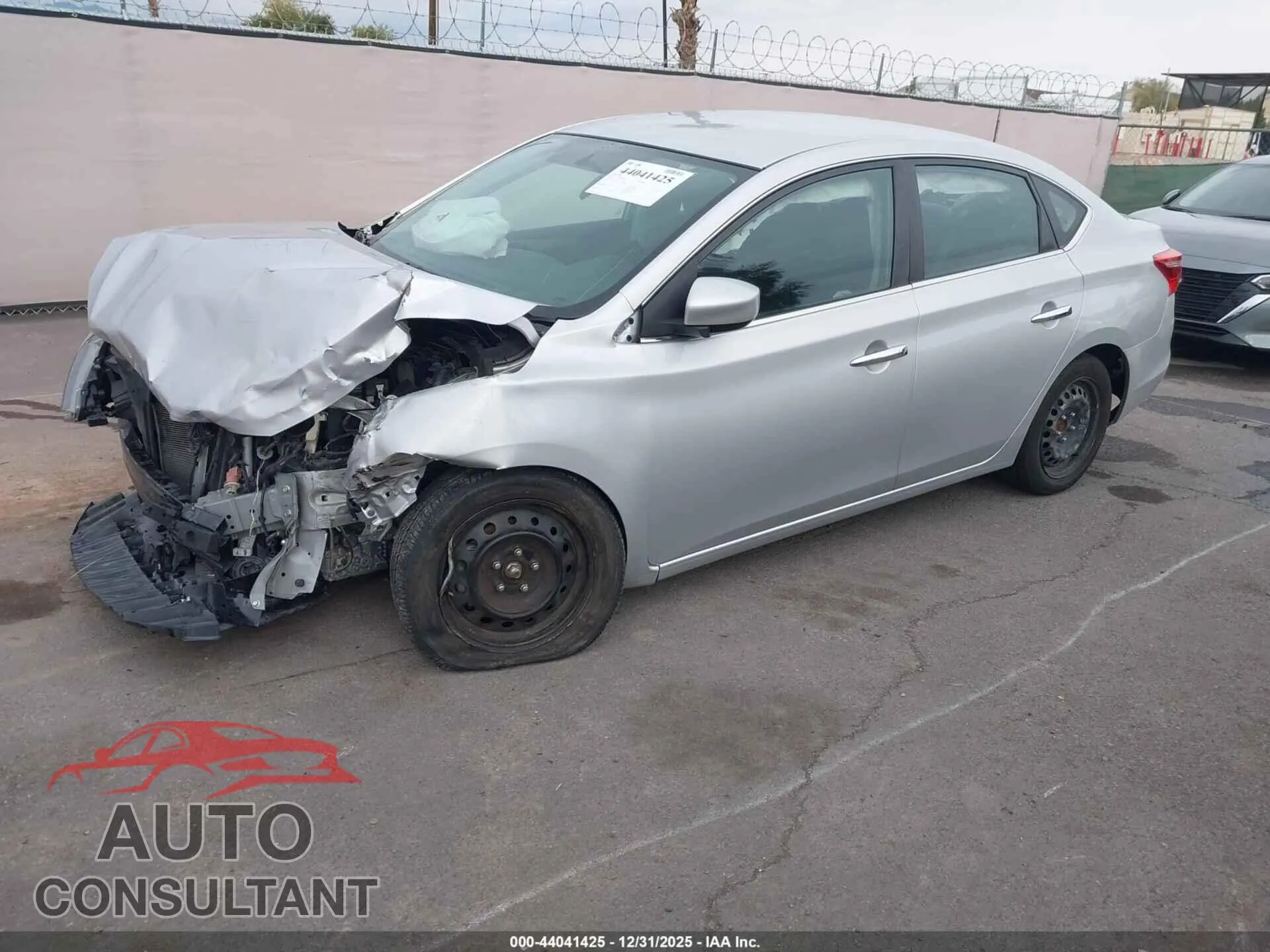 2019 NISSAN SENTRA Damaged VIN 3N1AB7AP3KY375816 – rear exterior
