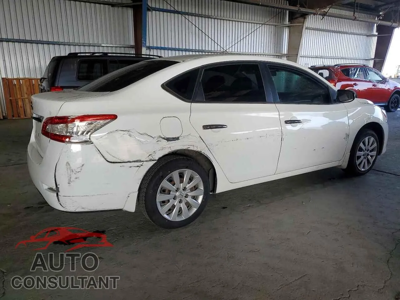 2015 NISSAN SENTRA Damaged VIN 3N1AB7AP4FY268022 – side profile
