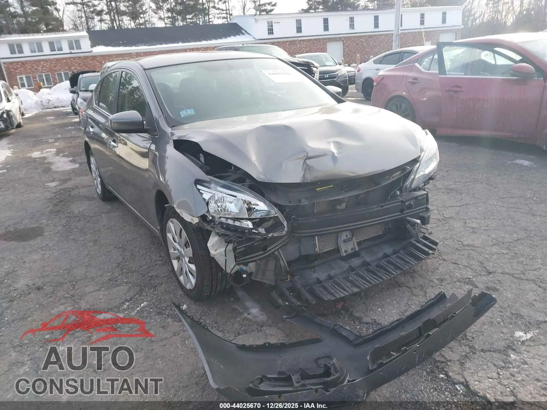 2015 NISSAN SENTRA Damaged VIN 3N1AB7AP4FY348730 – engine bay