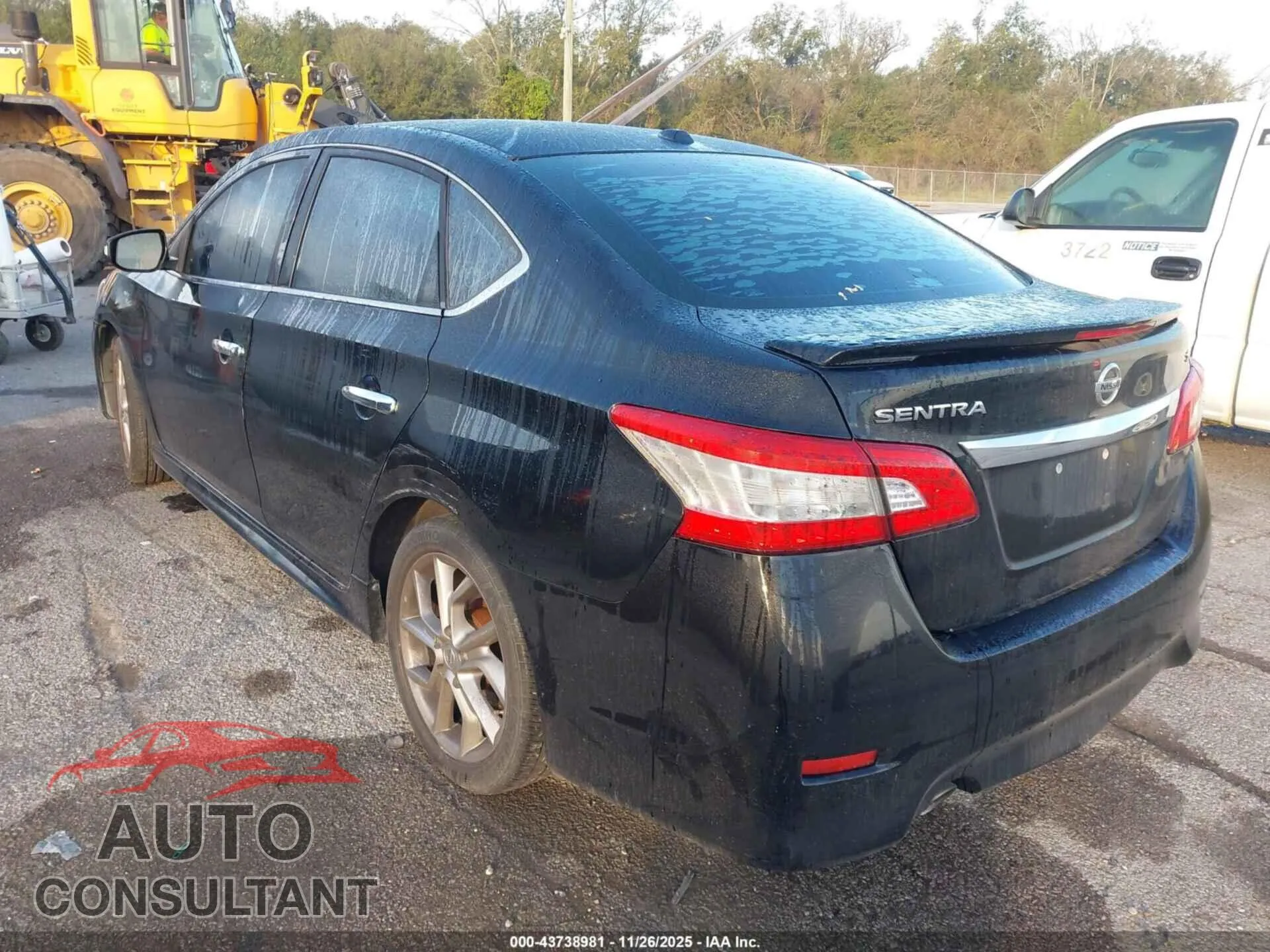 2015 NISSAN SENTRA Damaged VIN 3N1AB7AP5FY360935 – side profile