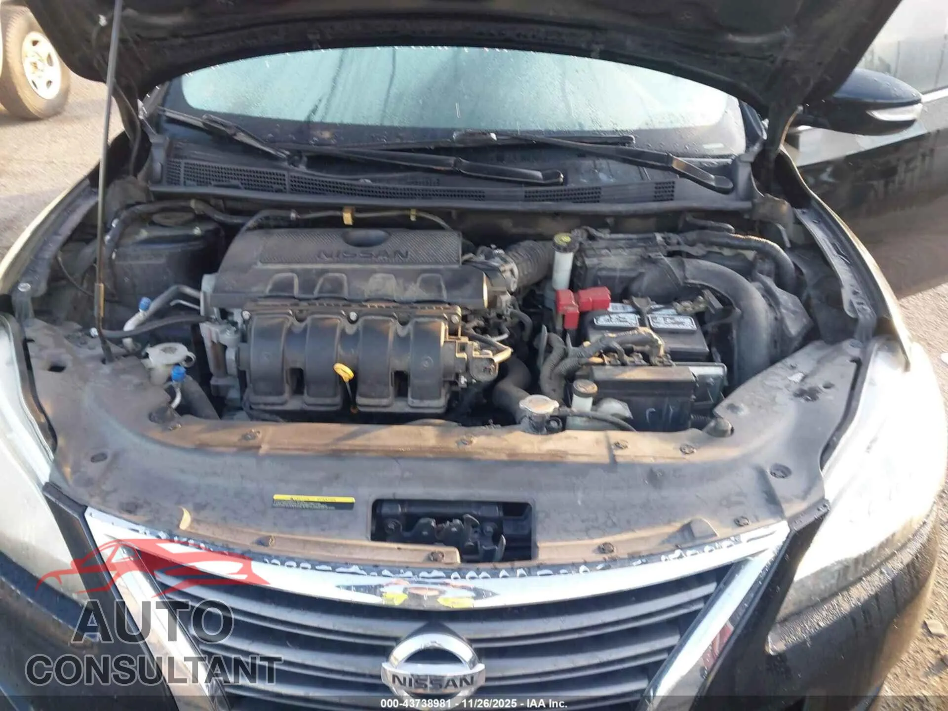 2015 NISSAN SENTRA Damaged VIN 3N1AB7AP5FY360935 – odometer reading