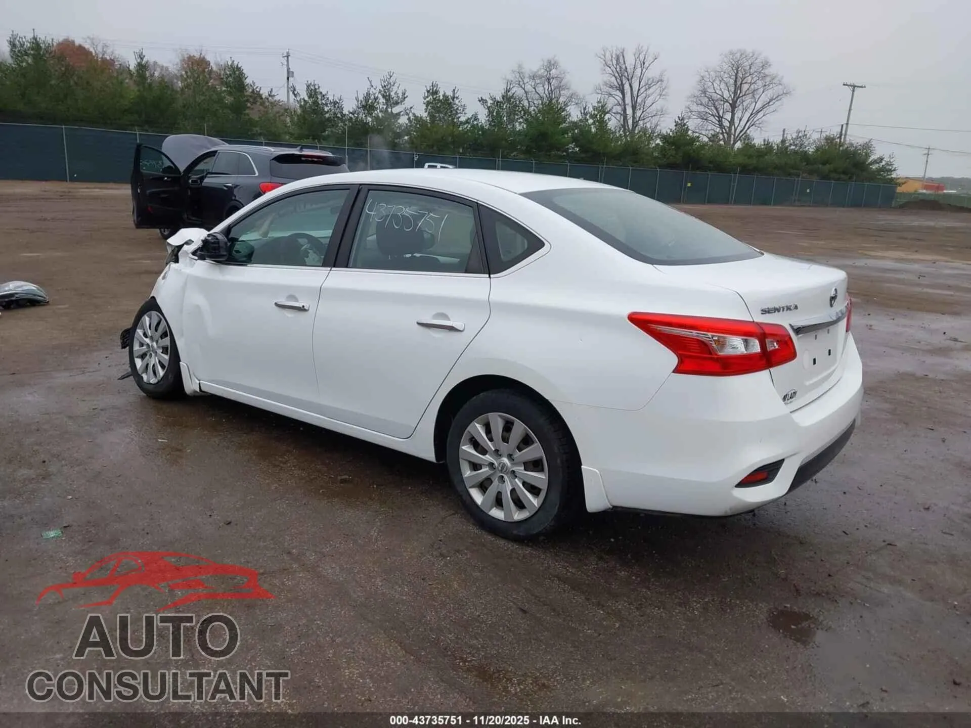 2016 NISSAN SENTRA Damaged VIN 3N1AB7AP6GY229854 – side profile