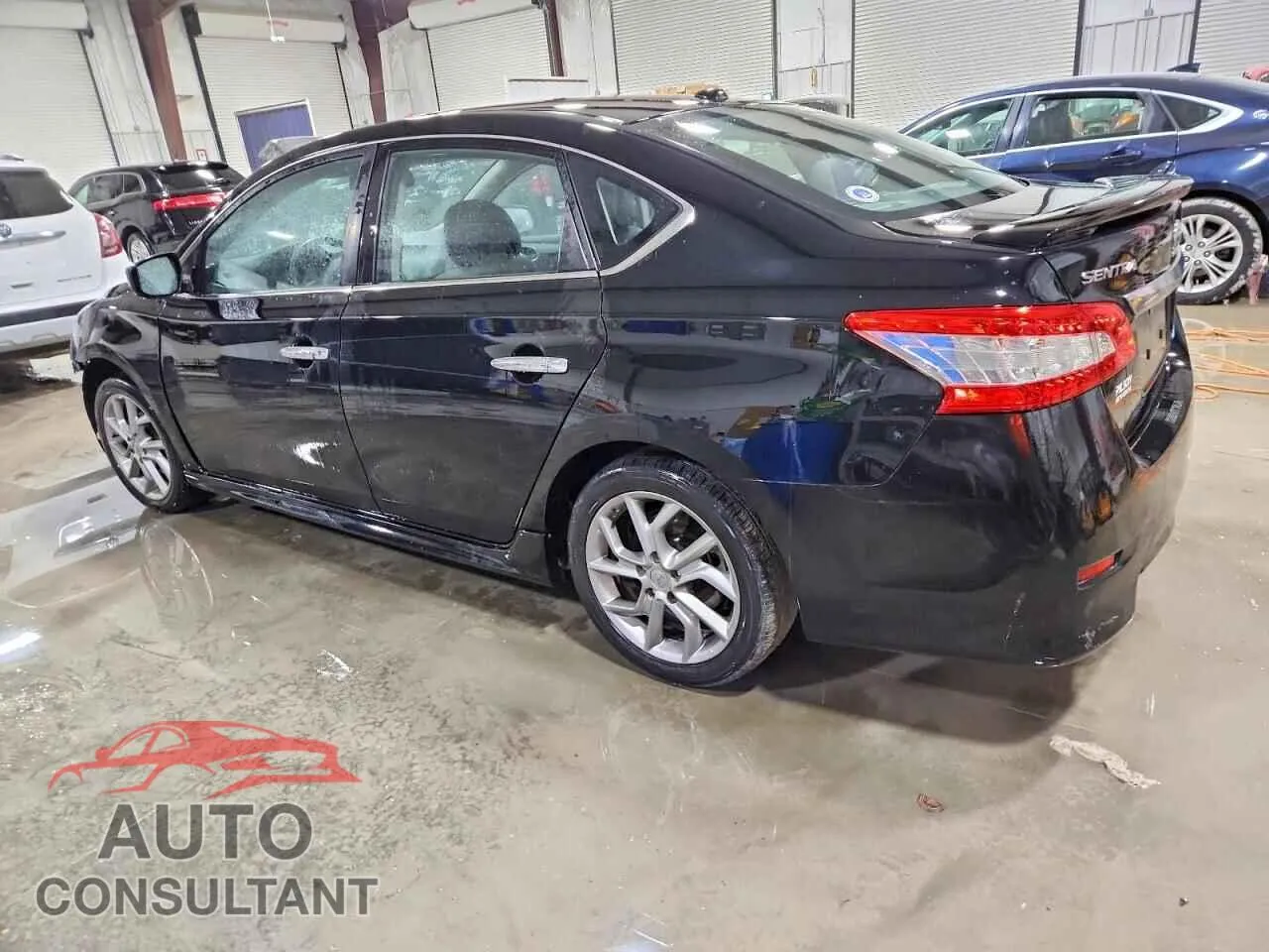 2013 NISSAN SENTRA Damaged VIN 3N1AB7AP7DL695981 – rear exterior