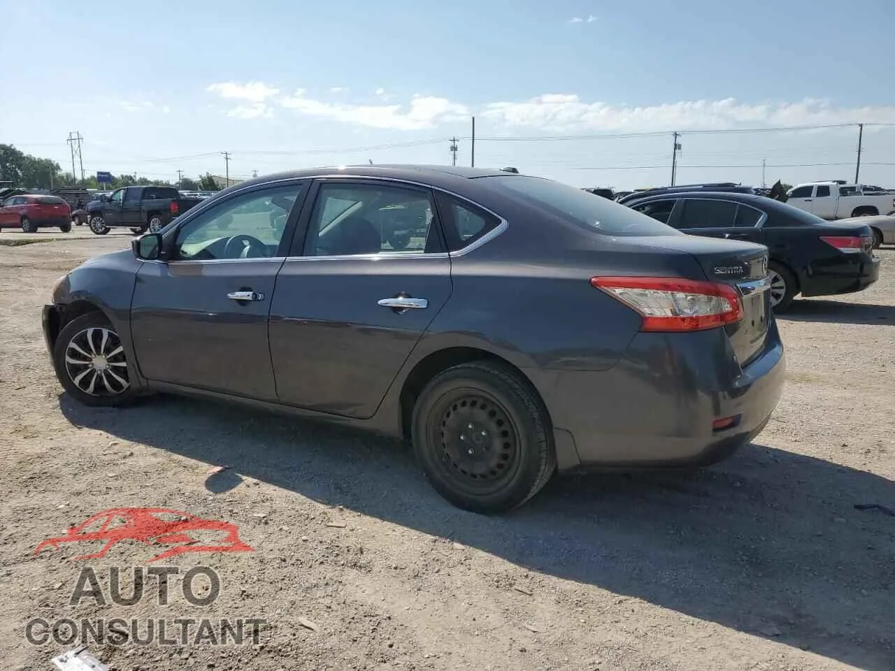 2014 NISSAN SENTRA Damaged VIN 3N1AB7AP7EL640643 – rear exterior
