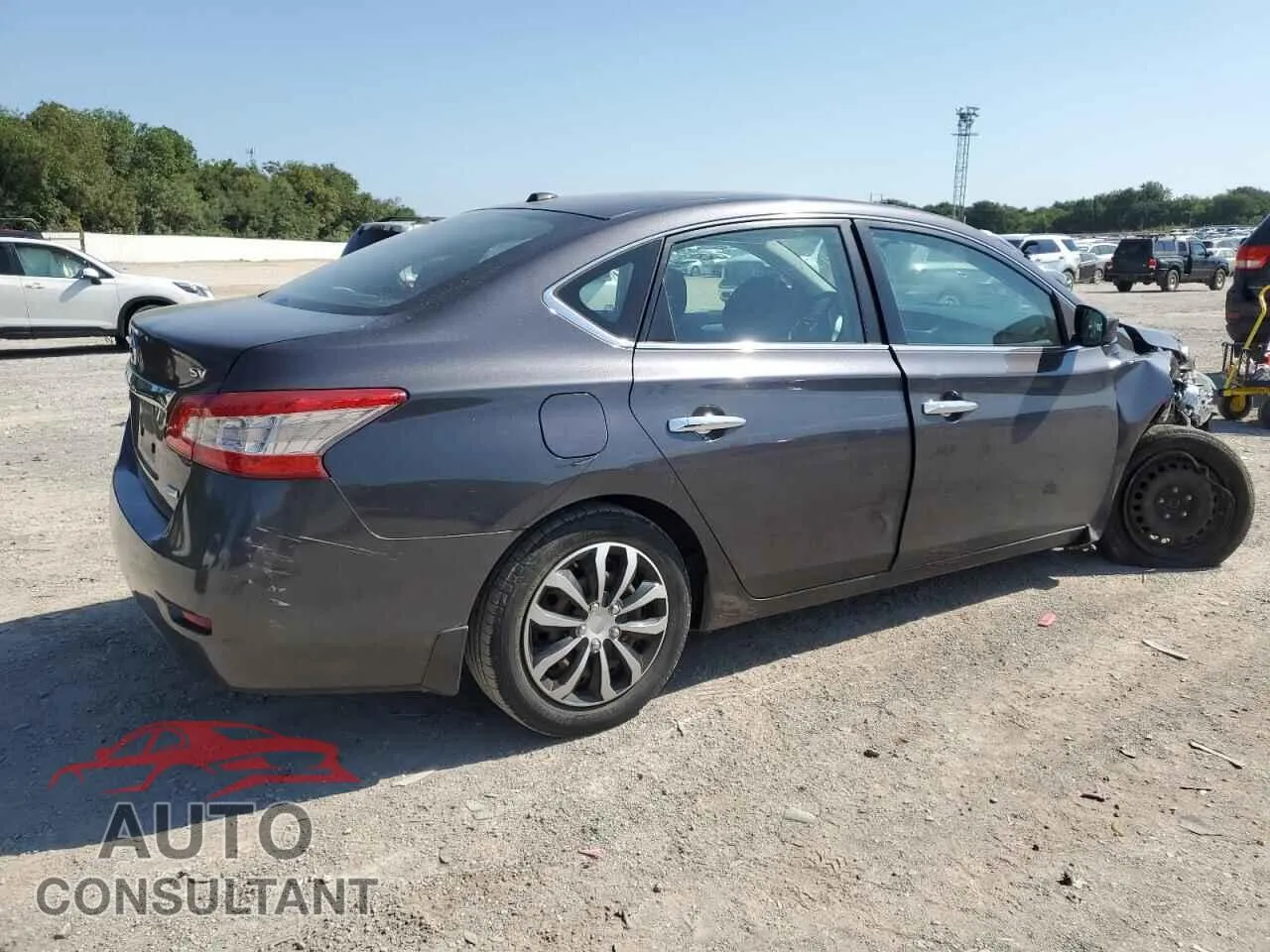 2014 NISSAN SENTRA Damaged VIN 3N1AB7AP7EL640643 – side profile